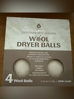 Pursonic Wool Dryer Balls - White (4 Pack)
